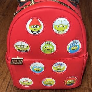 Loungefly Little Green Man LGM Disney character backpack